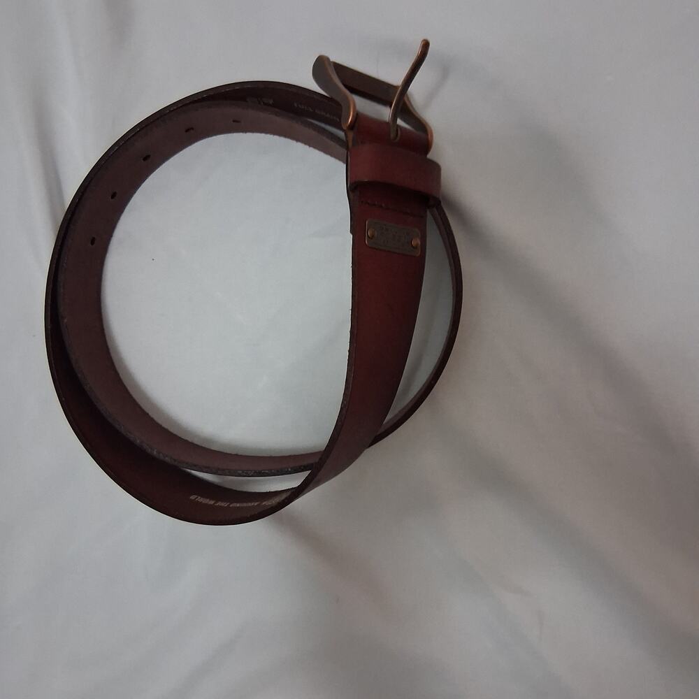 NWOT Genuine Authentic Fossil Full Grain Cowhide Leather Men Belt Brown-100/40